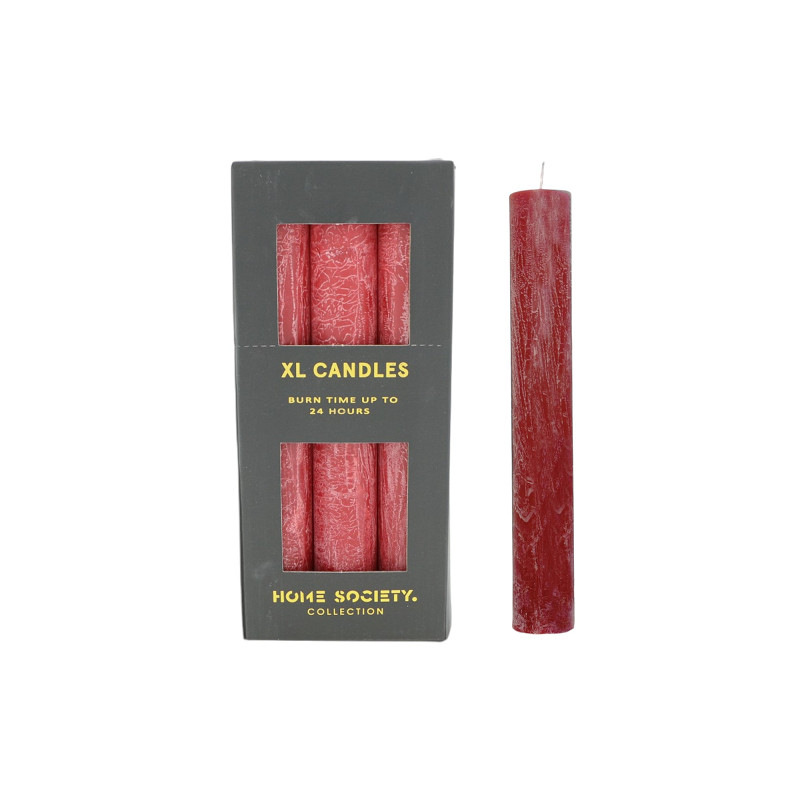 HRUBÁ KÓNICKÁ SVIEČKA - červená