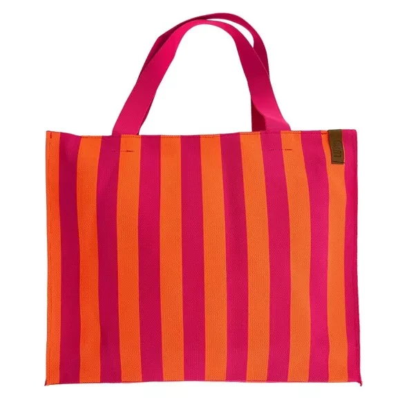 VEĽKÁ SHOPPER TAŠKA LARA - ružovo-oranžová
