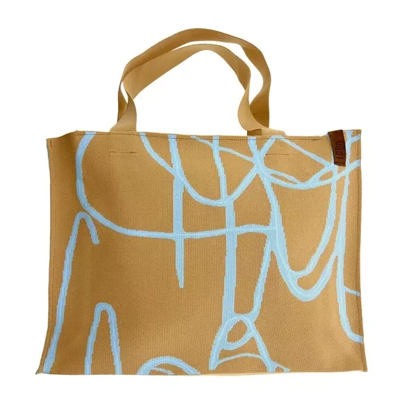 VEĽKÁ SHOPPER TAŠKA LARA - béžovo-modrá