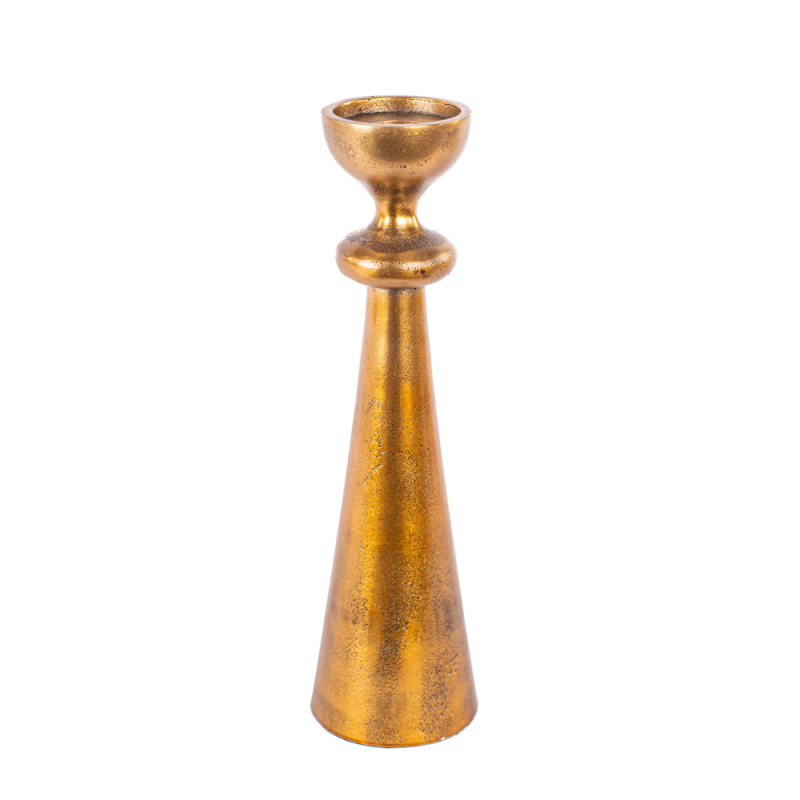 KOVOVÝ SVIETNIK NARVIK - zlatý